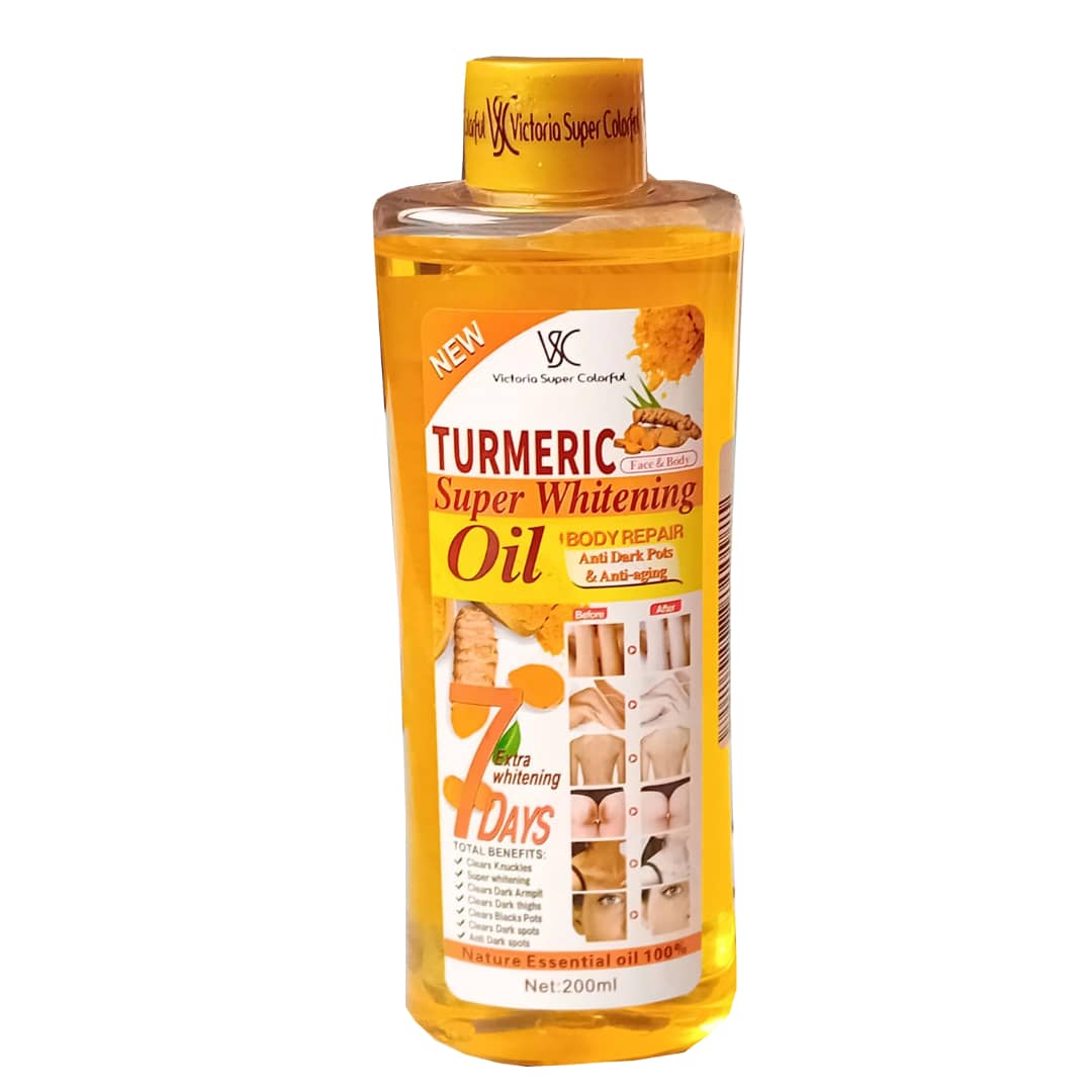 Huile au curcuma 200 ml – hydratante, anti‑taches et éclat du teint