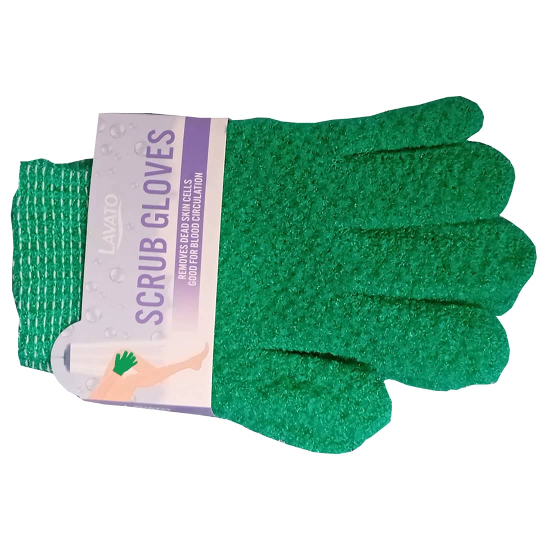 Gants exfoliants pour le corps
