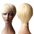 Perruque coupe Pixie – courte, moderne et ultra naturelle  Doré 15,24 cm