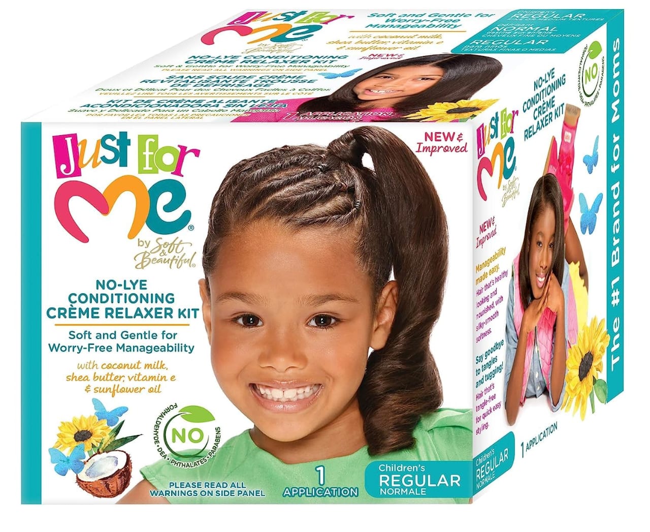 Just for Me – Crème Défrisante Revitalisante Sans Soude Regular (Enfants)